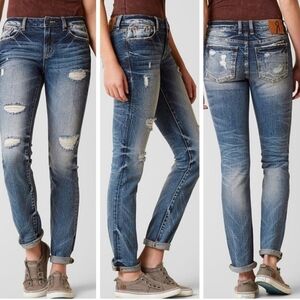 NWOT Rock Revival Distressed Straight Leg Jeans